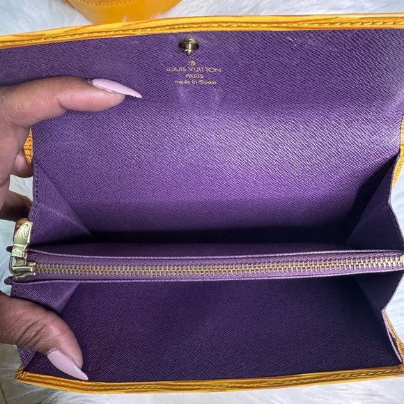 SOLD LV Yellow EPI Leather Long Wallet - Picture 5 of 12